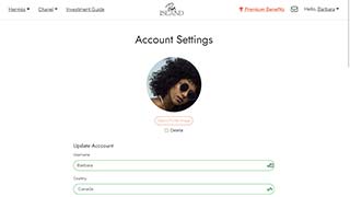 Ban Island - Account Settings (Desktop)