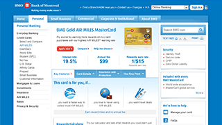 BMO MasterCard Features Page