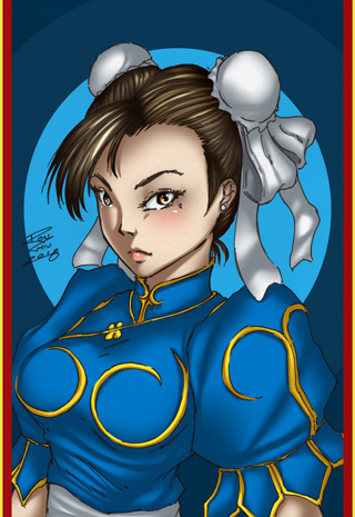 Chun-Li from Street Fighter - Adobe Photoshop