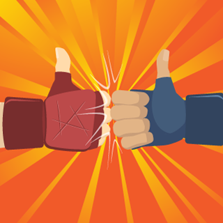 Fist Bump - Adobe Illustrator