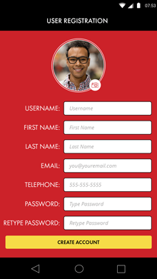 TTC Rapid Transit - Registration Screen